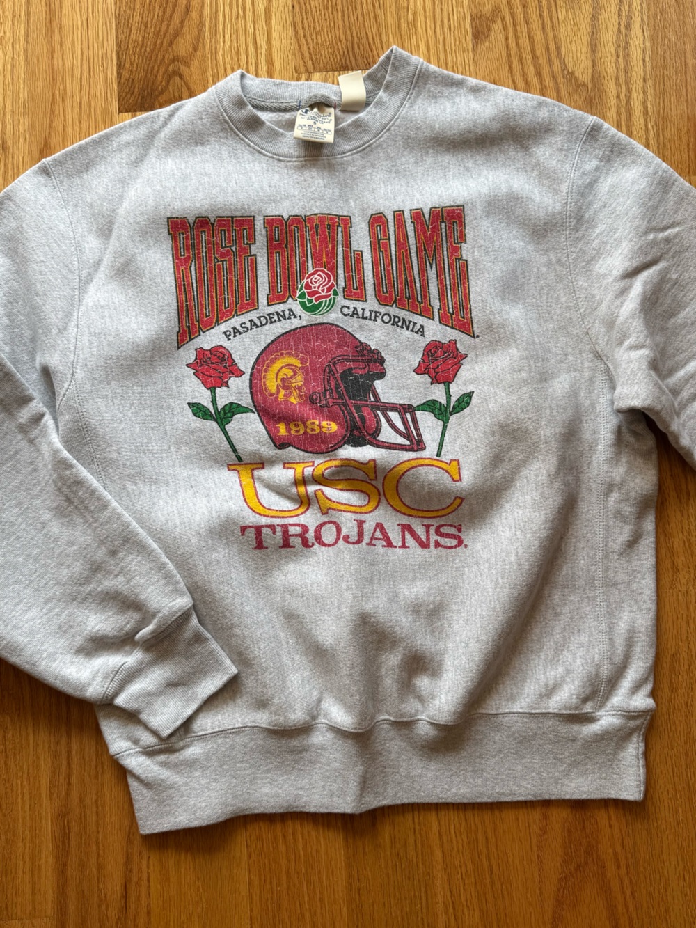 USC Trojans Gray Graphic Champion Sweatshirt